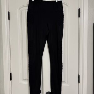 Athleta Black Delancey Moto Tight Medium Tall